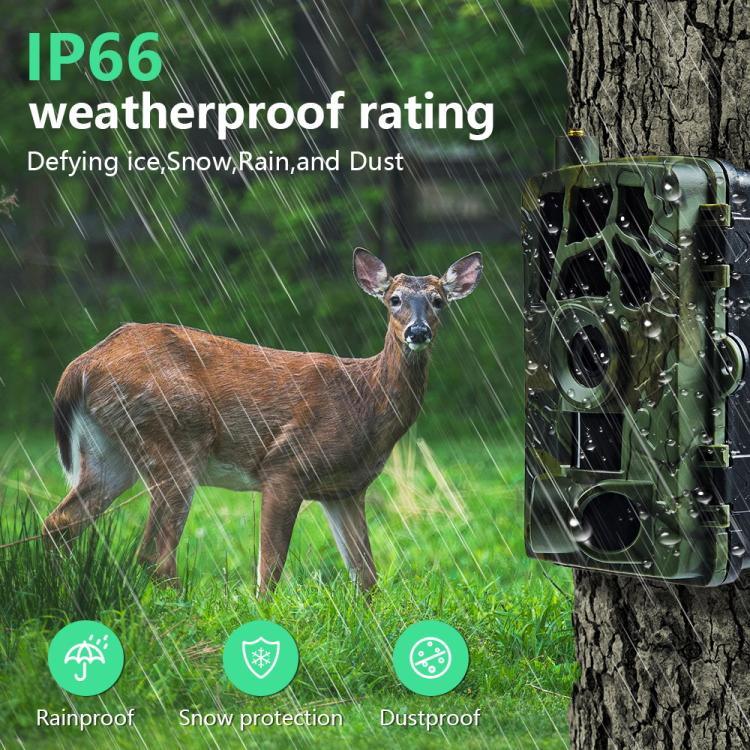 กล้องล่าสัตว์อินฟราเรดกลางคืนความละเอียด 1080P รุ่น PR804G เวอร์ชัน EU 4G