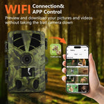 กล้องล่าสัตว์อินฟราเรดเวอร์ชัน WiFi 5K HD กลางคืน PR906W