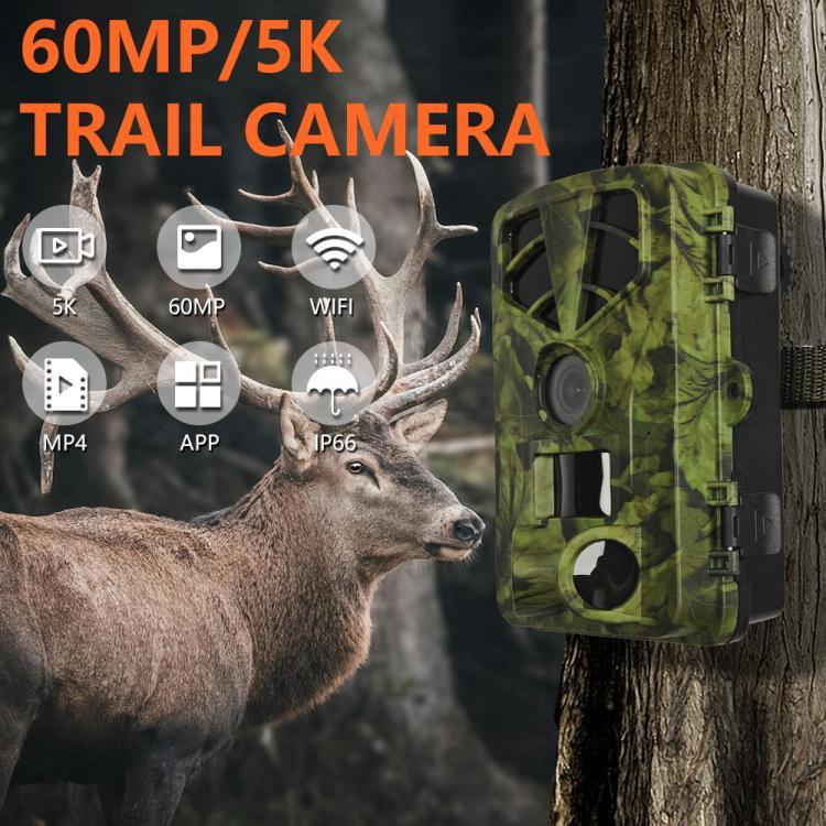 กล้องล่าสัตว์อินฟราเรดเวอร์ชัน WiFi 5K HD กลางคืน PR908W