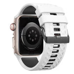 สายรัดนาฬิกาซิลิโคนสองสีลายเพชร สำหรับ Apple Watch ขนาด 46 มม. / 49 มม. / 45 มม. / 44 มม.