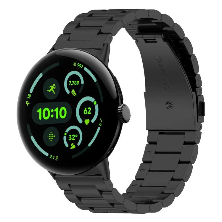 สายรัดข้อมือโลหะสามเม็ดแบบปลดเร็ว xDfind สำหรับ Google Pixel Watch 4 / 3 45mm, สำหรับ Google Pixel Watch 4 / 3 / 2 / 1 41mm
