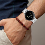 xDfind Three Beads Quick Release Metal Watch Band, For Google Pixel Watch 5 / 4 / 3 / 2 / 1 41mm, For Google Pixel Watch 5 / 4 / 3 45mm