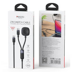 สายชาร์จ Yesido CA136C 60W USB-C / Type-C เป็น Type-C & iWatch 2-in-1, CA136C