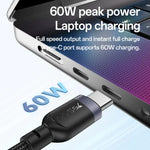 สายชาร์จ Yesido CA136C 60W USB-C / Type-C เป็น Type-C & iWatch 2-in-1, CA136C