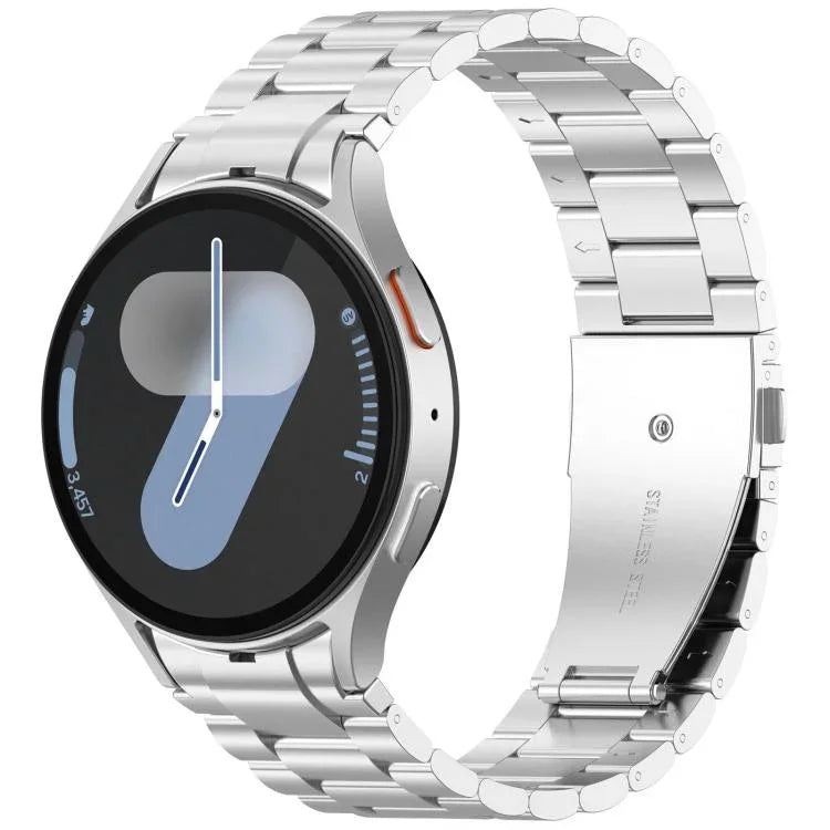 สายรัดนาฬิกาโลหะสามเม็ด xDfind สำหรับ Samsung Galaxy Watch Ultra 47มม., สำหรับ Samsung Galaxy Watch 7 / FE / 6 / 5 / 4, สำหรับ Samsung Galaxy Fit3