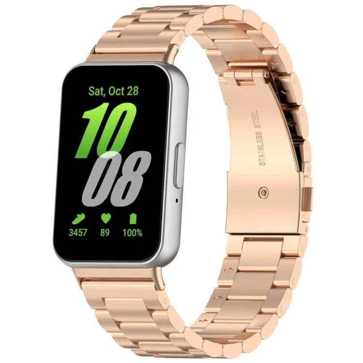 สายรัดนาฬิกาโลหะสามเม็ด xDfind สำหรับ Samsung Galaxy Watch Ultra 47มม., สำหรับ Samsung Galaxy Watch 7 / FE / 6 / 5 / 4, สำหรับ Samsung Galaxy Fit3