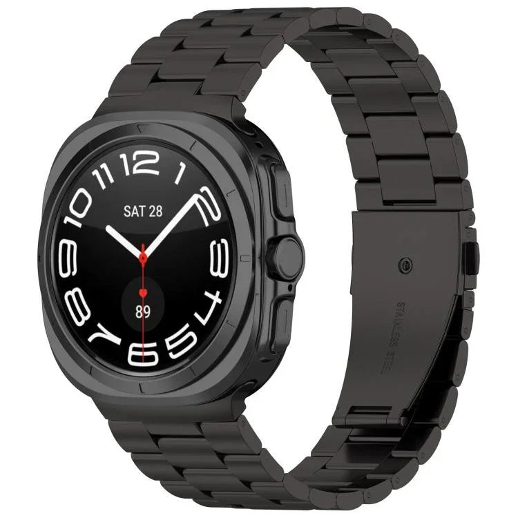 สายรัดนาฬิกาโลหะสามเม็ด xDfind สำหรับ Samsung Galaxy Watch Ultra 47มม., สำหรับ Samsung Galaxy Watch 7 / FE / 6 / 5 / 4, สำหรับ Samsung Galaxy Fit3