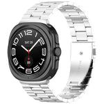 สายรัดนาฬิกาโลหะสามเม็ด xDfind สำหรับ Samsung Galaxy Watch Ultra 47มม., สำหรับ Samsung Galaxy Watch 7 / FE / 6 / 5 / 4, สำหรับ Samsung Galaxy Fit3