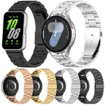 สายรัดนาฬิกาโลหะสามเม็ด xDfind สำหรับ Samsung Galaxy Watch Ultra 47มม., สำหรับ Samsung Galaxy Watch 7 / FE / 6 / 5 / 4, สำหรับ Samsung Galaxy Fit3