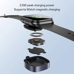 สายชาร์จ Yesido CA136L 27W USB-C / Type-C เป็น 8 Pin & iWatch 2-in-1, CA136L