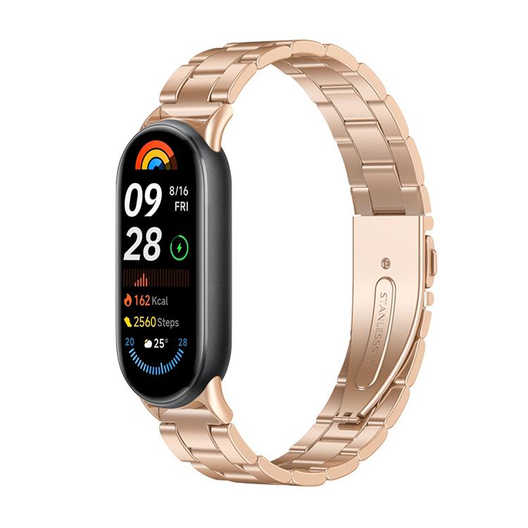 xDfind Three Beads Quick Release Metal Watch Band, For Xiaomi Band 10 Pro / 9 Pro / Redmi Watch 6, For Xiaomi Smart Band 10 / 9 / 8 NFC, For Xiaomi Redmi Watch 3 20mm