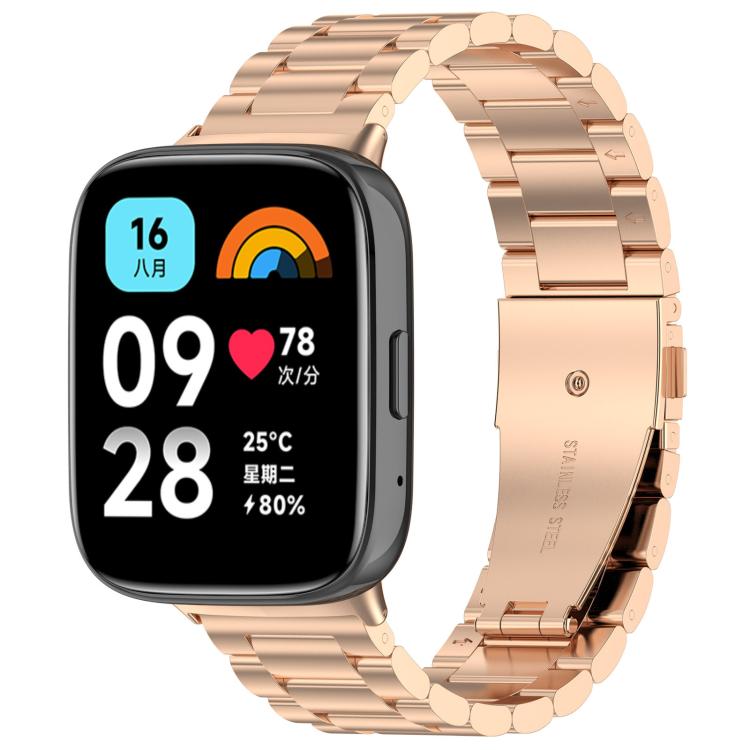 xDfind Three Beads Quick Release Metal Watch Band, For Xiaomi Band 10 Pro / 9 Pro / Redmi Watch 6, For Xiaomi Smart Band 10 / 9 / 8 NFC, For Xiaomi Redmi Watch 3 20mm