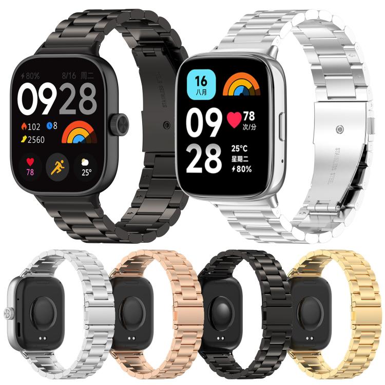 xDfind Three Beads Quick Release Metal Watch Band, For Xiaomi Band 10 Pro / 9 Pro / Redmi Watch 6, For Xiaomi Smart Band 10 / 9 / 8 NFC, For Xiaomi Redmi Watch 3 20mm