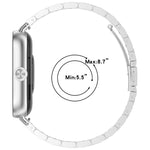 xDfind Three Beads Quick Release Metal Watch Band, For Xiaomi Band 10 Pro / 9 Pro / Redmi Watch 6, For Xiaomi Smart Band 10 / 9 / 8 NFC, For Xiaomi Redmi Watch 3 20mm