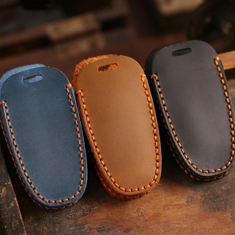 For Hyundai Staria / Sonata 4-button B122 Crazy Horse Cowhide Car Key Protection Cover, For Hyundai Staria 4-button, For Hyundai Staria / Sonata 4-button