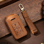 For Volvo XC60 / XC90 / S90 5-button C046 Crazy Horse Cowhide Car Key Protection Cover, For Volvo XC60 5-button, For Volvo XC60 / XC90 / S90 5-button