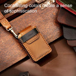 For Volvo XC60 / XC90 / S90 6-button C047 Crazy Horse Cowhide Car Key Protection Cover, For Volvo XC60 6-button, For Volvo XC60 / XC90 / S90 6-button
