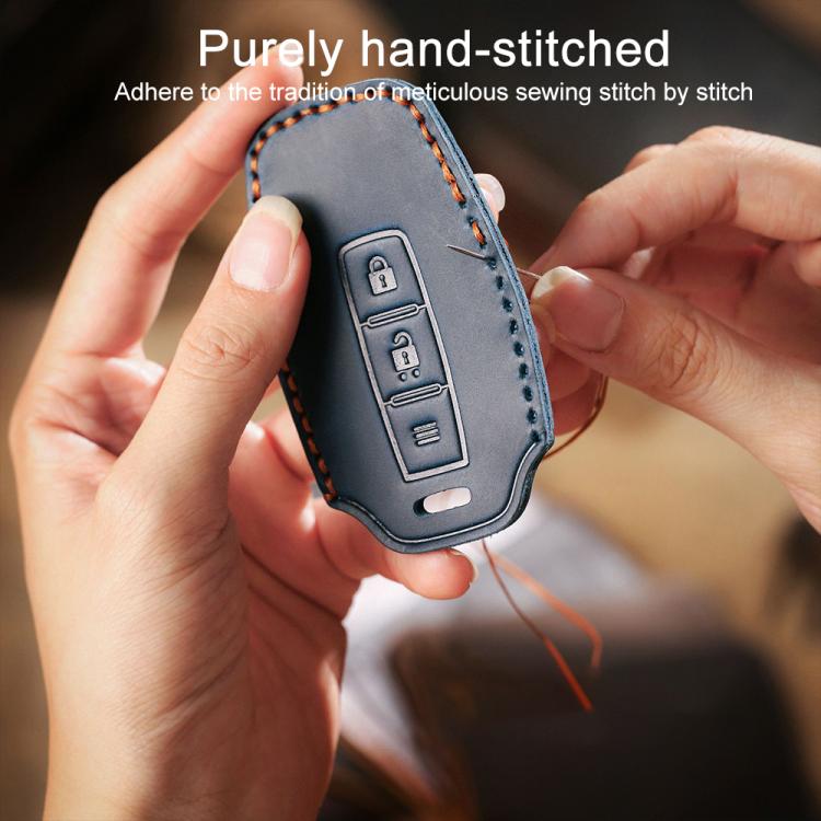 For Kia Carnival SX Hallmo E171 Crazy Horse Cowhide Car Key Protection Cover, For Kia Carnival SX