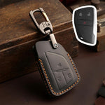 For Buick Envision Plus 2023 Hallmo Crazy Horse Cowhide Car Key Protection Cover, For Buick Envision Plus 2023 3-button, For Buick Envision Plus 2023 4-button, For Buick Envision Plus 2023 5-button, For Buick Envision Plus 2023 6-button