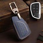 For Buick Envision Plus 2023 Hallmo Crazy Horse Cowhide Car Key Protection Cover, For Buick Envision Plus 2023 3-button, For Buick Envision Plus 2023 4-button, For Buick Envision Plus 2023 5-button, For Buick Envision Plus 2023 6-button