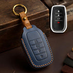 For Toyota SIENNA / Granvia / Alphard / Vellfire Hallmo Crazy Horse Cowhide Car Key Protection Cover, For Toyota SIENNA 4-button, For Toyota SIENNA 5-button, For Toyota SIENNA 6-button