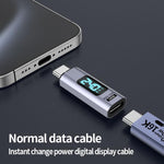 อะแดปเตอร์ดูดแม่เหล็ก Type-C ตัวผู้เป็นตัวเมีย PD240W 80Gbps 60K, หัวตรง, หัวงอ