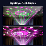 โคมไฟเวทีหมุน LED RGB ลูกบอลเวทมนตร์ดอกทานตะวัน ควบคุมด้วยเสียง รีโมทคอนโทรล