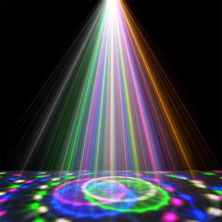 โคมไฟเวทีหมุน LED RGB ลูกบอลเวทมนตร์ดอกทานตะวัน ควบคุมด้วยเสียง รีโมทคอนโทรล