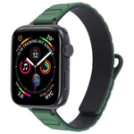 สายรัดนาฬิกาซิลิโคนแม่เหล็กรูปตัว I แบบบาง สำหรับ Apple Watch ขนาด 46 มม. / 49 มม. / 45 มม. / 44 มม. และ 42 มม. / 41 มม. / 40 มม. / 38 มม.