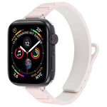 สายรัดนาฬิกาซิลิโคนแม่เหล็กรูปตัว I แบบบาง สำหรับ Apple Watch ขนาด 46 มม. / 49 มม. / 45 มม. / 44 มม. และ 42 มม. / 41 มม. / 40 มม. / 38 มม.