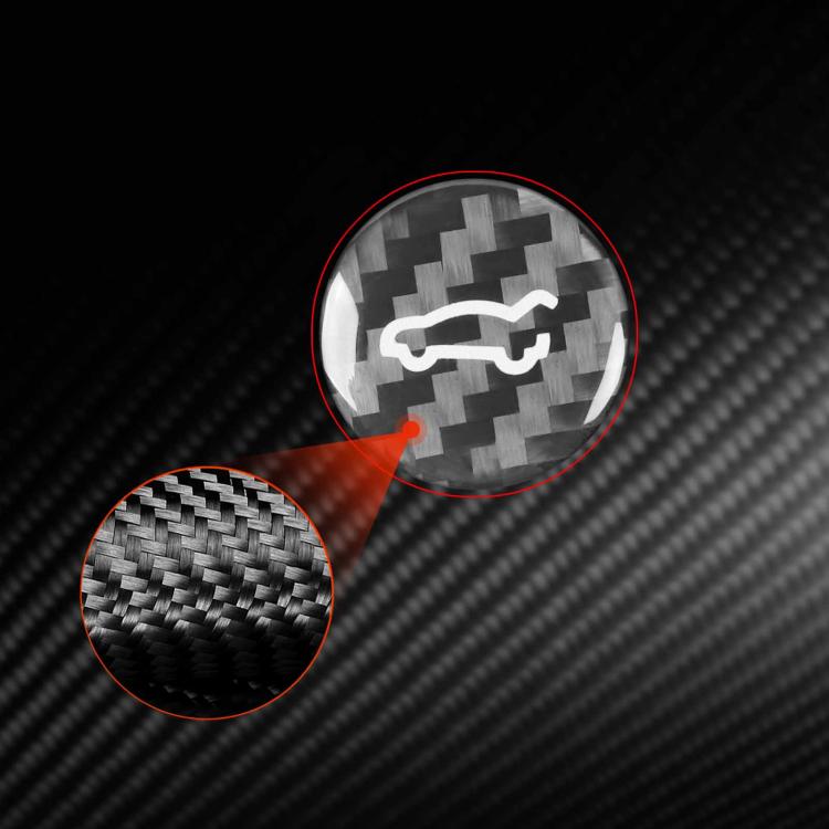For Tesla Model 3 2019-2023 / Y 2019-2024 Carbon Fiber Car Trunk Button Decorative Sticker, For Tesla Model 3 2019-2023 / Y 2019-2024 Car Trunk Button