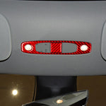 For Tesla Model 3 2019-2022 / Y 2019-2024 2pcs/Set Carbon Fiber Car Reading Light Panel Decorative Sticker, For Tesla Model 3 2019-2022 / Y 2019-2024 Car Reading Light Panel