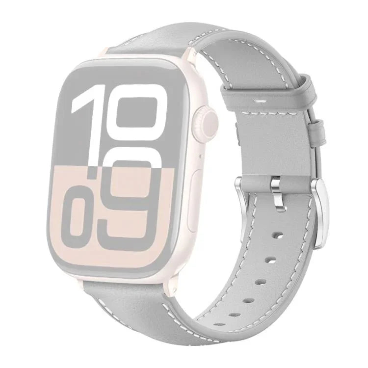 สายรัดนาฬิกาหนังเกรนละเอียดสีดำ xDfind สำหรับ Apple Watch ขนาด 42 / 44 / 45 / 46 / 49 มม. สำหรับ Apple Watch ขนาด 38 / 40 / 41 / S10 42 มม.