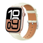 สายรัดนาฬิกาหนังเกรนละเอียดสีดำ xDfind สำหรับ Apple Watch ขนาด 42 / 44 / 45 / 46 / 49 มม. สำหรับ Apple Watch ขนาด 38 / 40 / 41 / S10 42 มม.