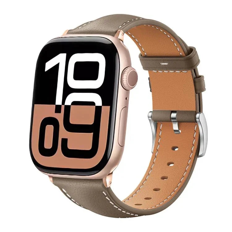 สายรัดนาฬิกาหนังเกรนละเอียดสีดำ xDfind สำหรับ Apple Watch ขนาด 42 / 44 / 45 / 46 / 49 มม. สำหรับ Apple Watch ขนาด 38 / 40 / 41 / S10 42 มม.