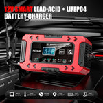 FOXSUR FBC1206F 12V 6A Car Motorcycle Battery Charger Smart Repair Multi-function Charger, EU Plug, US Plug, UK Plug, AU Plug