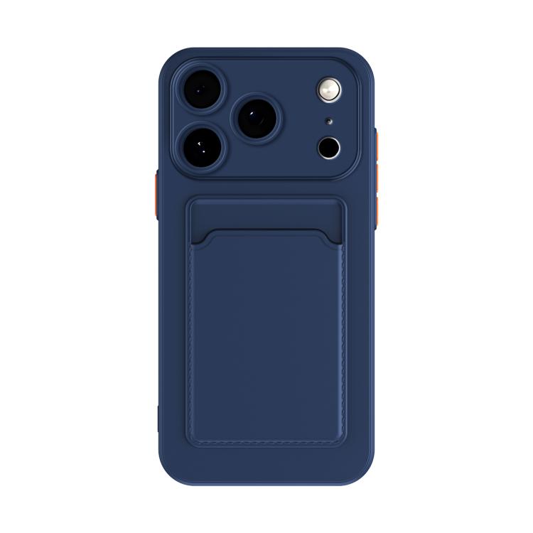 เคสโทรศัพท์ TPU ปุ่มสีตัดกันพร้อมสัมผัสเหมือนผิวหนังและช่องใส่บัตร สำหรับ iPhone 17 Pro Max, สำหรับ iPhone 17 Pro, สำหรับ iPhone 17, สำหรับ iPhone Air