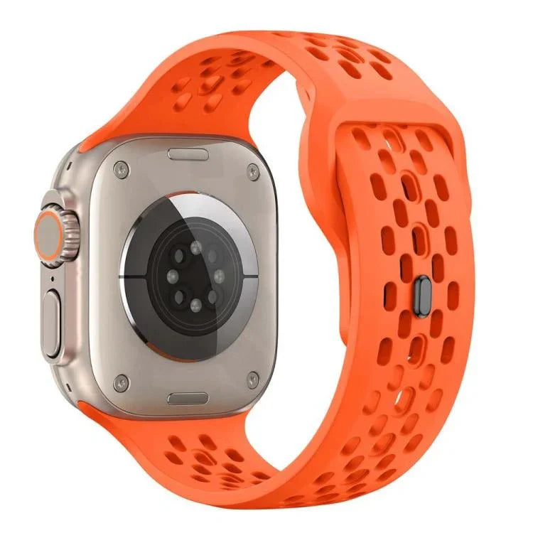 สายรัดนาฬิกาซิลิโคนหัวเข็มขัดกลับตาข่าย xDfind สำหรับ Apple Watch ขนาด 46 มม. / 49 มม. / 45 มม. / 44 มม. สำหรับ Apple Watch ขนาด 42 มม. / 41 มม. / 40 มม. / 38 มม.