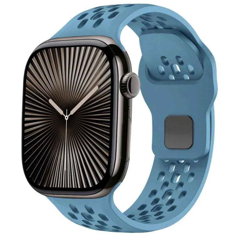 สายรัดนาฬิกาซิลิโคนหัวเข็มขัดกลับตาข่าย xDfind สำหรับ Apple Watch ขนาด 46 มม. / 49 มม. / 45 มม. / 44 มม. สำหรับ Apple Watch ขนาด 42 มม. / 41 มม. / 40 มม. / 38 มม.
