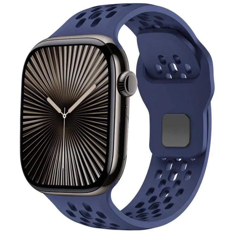 สายรัดนาฬิกาซิลิโคนหัวเข็มขัดกลับตาข่าย xDfind สำหรับ Apple Watch ขนาด 46 มม. / 49 มม. / 45 มม. / 44 มม. สำหรับ Apple Watch ขนาด 42 มม. / 41 มม. / 40 มม. / 38 มม.