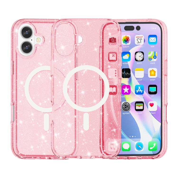 เคสโทรศัพท์แม่เหล็ก MagSafe แบบผงกลิตเตอร์สไตล์ Terminator สำหรับ iPhone 17 Pro Max, สำหรับ iPhone 17 Pro, สำหรับ iPhone 17, สำหรับ iPhone Air