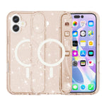 เคสโทรศัพท์แม่เหล็ก MagSafe แบบผงกลิตเตอร์สไตล์ Terminator สำหรับ iPhone 17 Pro Max, สำหรับ iPhone 17 Pro, สำหรับ iPhone 17, สำหรับ iPhone Air
