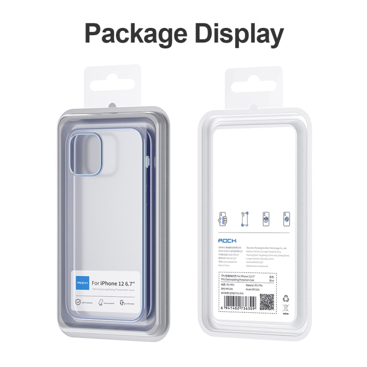 ROCK Shockproof Electroplating TPU Protective Case, For iPhone 12 mini, For iPhone 12 / 12 Pro, For iPhone 12 Pro Max