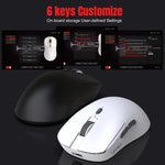 HXSJ T68 3 Modes Wired 2.4G BT5.1 Wireless Lightweight Gaming Mouse, T68