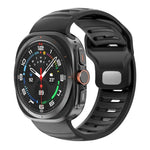 สายรัดนาฬิกาซิลิโคนสองสีลายเส้น สำหรับ Samsung Galaxy Watch Ultra 47mm / Ultra 2025