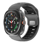 สายรัดนาฬิกาซิลิโคนสองสีลายเส้น สำหรับ Samsung Galaxy Watch Ultra 47mm / Ultra 2025