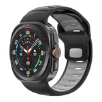 สายรัดนาฬิกาซิลิโคนสองสีลายเส้น สำหรับ Samsung Galaxy Watch Ultra 47mm / Ultra 2025