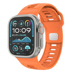 สายรัดนาฬิกาซิลิโคนหัวเข็มขัดกลับลายตาราง สำหรับ Apple Watch ขนาด 46 มม. / 49 มม. / 45 มม. / 44 มม.