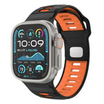 สายรัดนาฬิกาซิลิโคนหัวเข็มขัดกลับลายตาราง สำหรับ Apple Watch ขนาด 46 มม. / 49 มม. / 45 มม. / 44 มม.