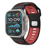 สายรัดนาฬิกาซิลิโคนหัวเข็มขัดกลับลายตาราง สำหรับ Apple Watch ขนาด 46 มม. / 49 มม. / 45 มม. / 44 มม.